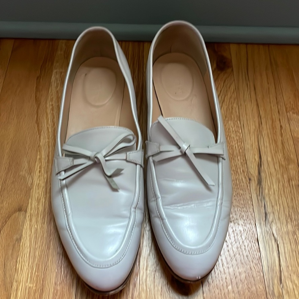 White JCrew loafers